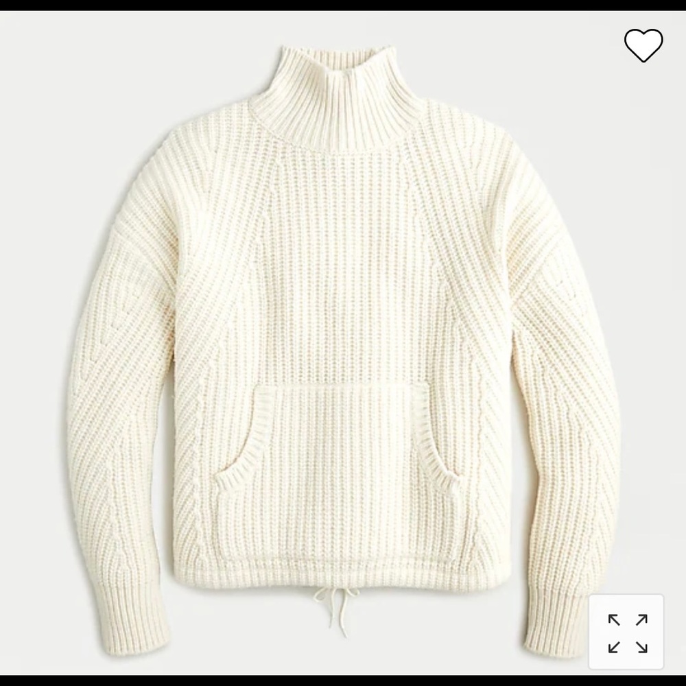 J. Crew Front-pocket turtleneck sweater
